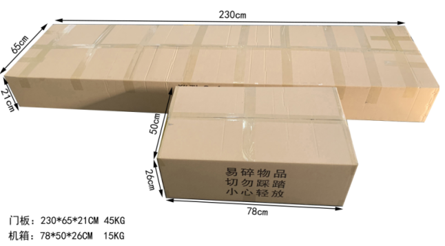 单区大门板包装